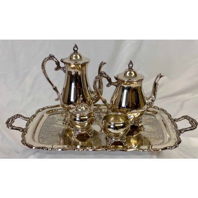 Vintage Newport Gorham Silverplate Tea Service Set of 5 Chairish