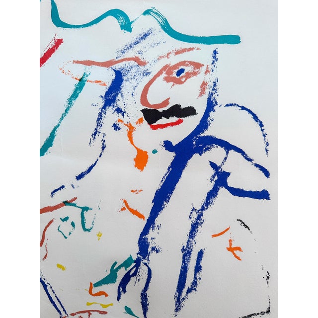 Printmaking Materials 1970s Original Willem De Kooning’s Rainbow – Thelonious Monk, Devil at the Keyboard Poster For Sale - Image 7 of 12