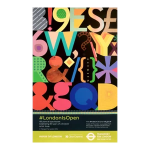 2016 British Transport Poster, #Londonisopen