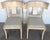 Set of Four Neoclassical Grey-White Polychromed Klismos Chairs Late 20th C. For Sale - Image 10 of 15