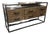Bassett Industrial Wood and Metal Six-Drawer Console Cabinet For Sale