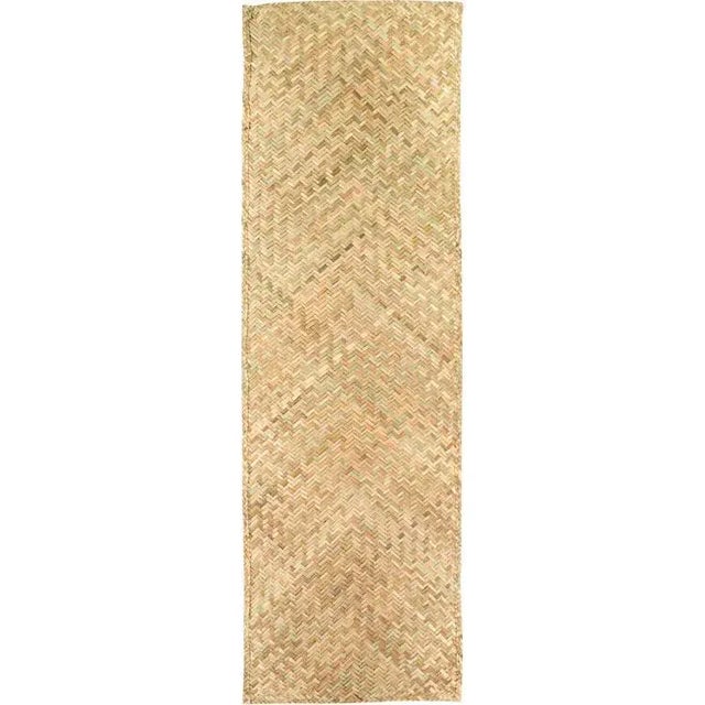 Rush House for Chairish Pascual Palm Matted Runner, 2.5' x 8' For Sale - Image 6 of 7