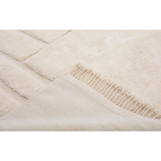 Contemporary Hand-Knotted Wool Rug by Azele Studio For Sale - Image 3 of 11