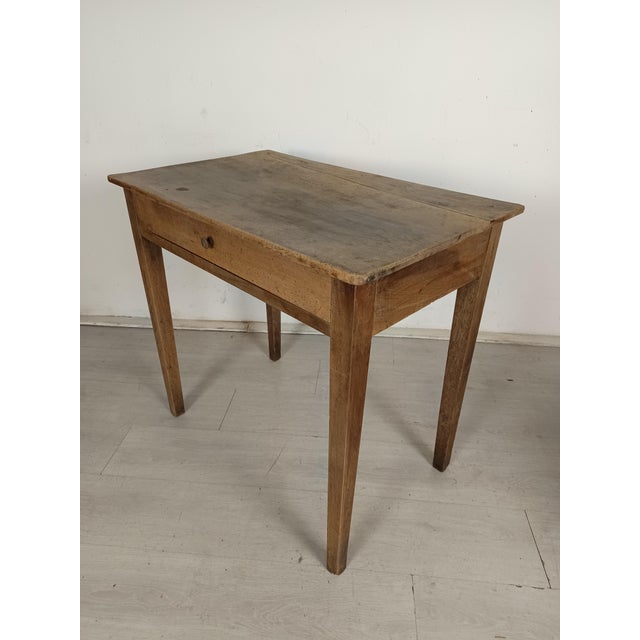Rustic Farmhouse Table Desk, 1890s For Sale - Image 5 of 16