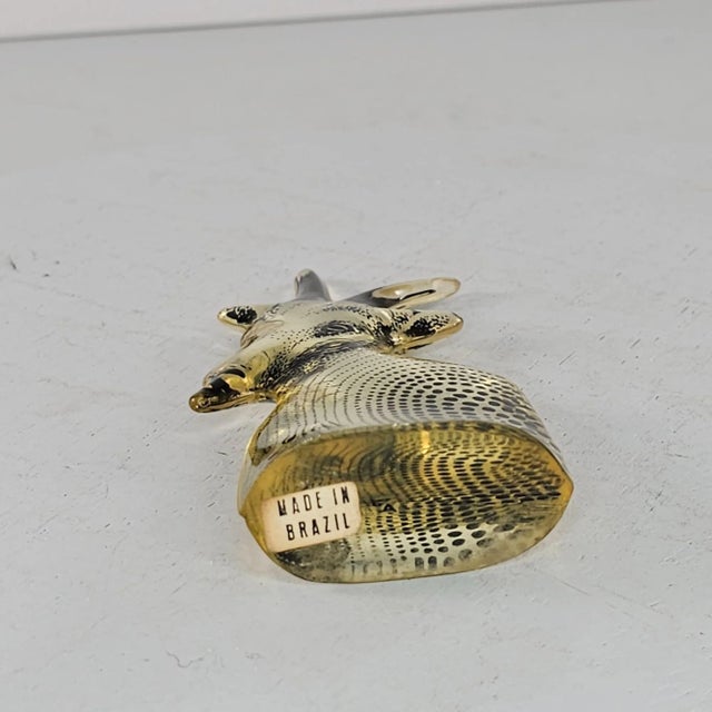 This vintage Abraham Palatnik Lucite Billy Goat Figurine, from Brazil, showcases the brand's unique craftsmanship. Its...