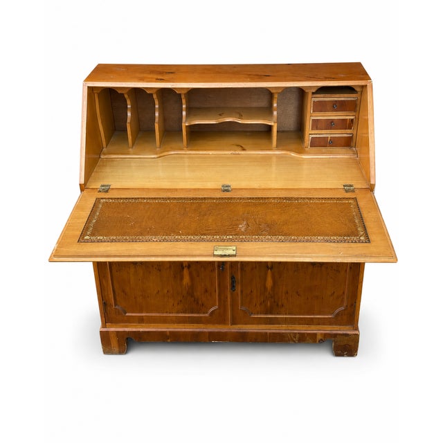 Wood 19th Century English Secretary Desk, 1920s For Sale - Image 7 of 10