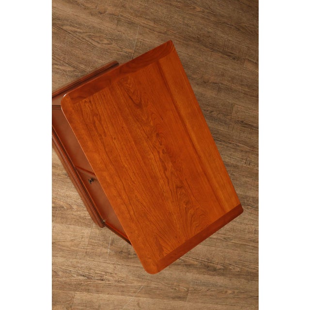 Brown French Louis Philippe Style Cherry Nightstand For Sale - Image 8 of 18