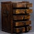 1990s Vintage Chinese Rosewood Miniature Cabinet With Hair Grain and Brass Pulls For Sale - Image 5 of 9