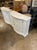 Wood Pair of Vintage Italian White Painted Side Cabinets With Carrara Marble For Sale - Image 7 of 7