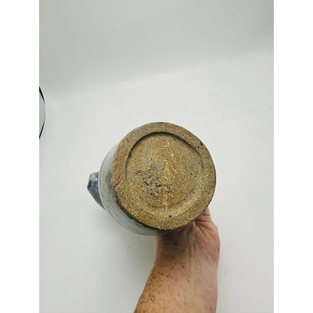 Primitive Studio Art Pottery Pitcher For Sale - Image 4 of 6