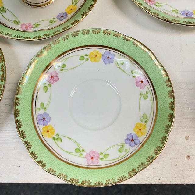English Tea Cups and Saucers by Royal Standard Bone China Made in England - Set of 11 For Sale - Image 10 of 12