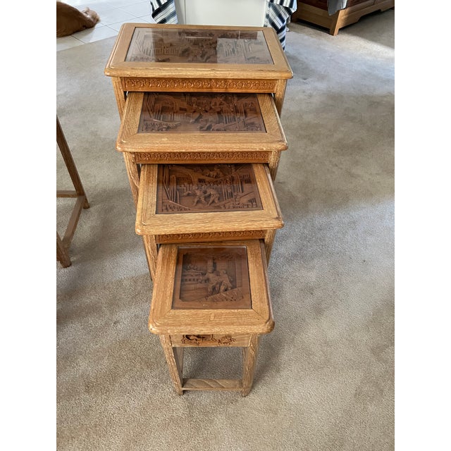 Mid-Century Modern 1950s George Zee & Co. Nesting Tables - Set of 8 For Sale - Image 3 of 4