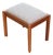 Mid Century Vanity Stool in Mahogany For Sale