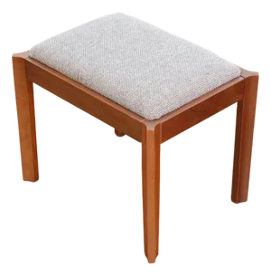 Mid Century Vanity Stool in Mahogany