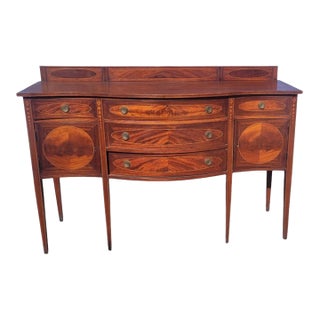 Fine Antique Inlaid Federal Style Sideboard For Sale