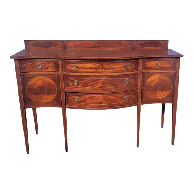 Fine Antique Inlaid Federal Style Sideboard For Sale