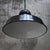 Vintage Industrial French Black Enamel Pendant Light from GAL For Sale - Image 4 of 5