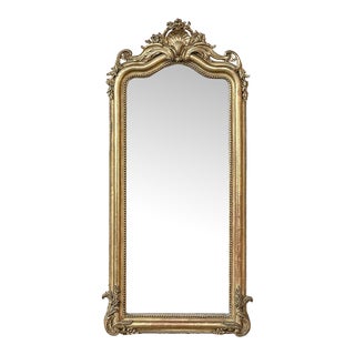 19th Century French Napoleon III Period Gilded Mirror For Sale