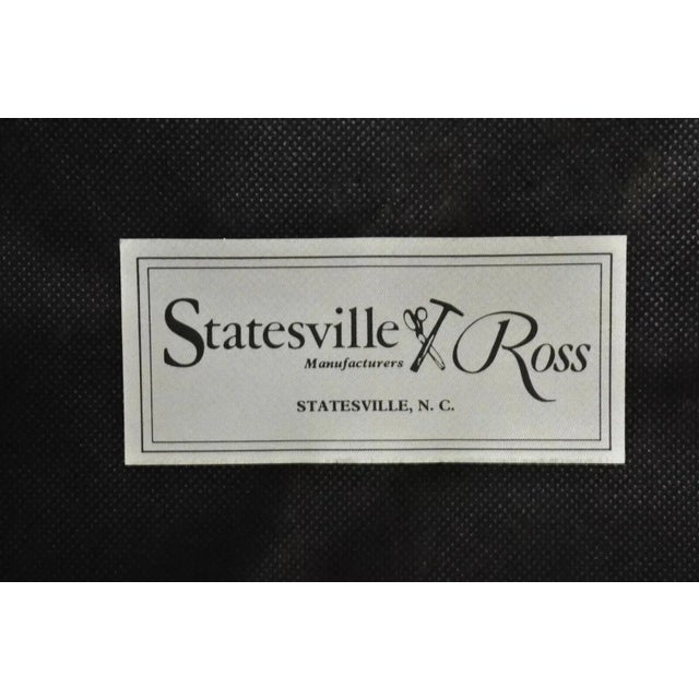Brown Mid 20th Century Vintage Mahogany Georgian Chippendale Style Corner Chair by Statesville Ross For Sale - Image 8 of 9