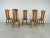 Brutalist Brutalist Dining Chairs attributed to Depuydt, 1960s, Set of 5 For Sale - Image 3 of 10
