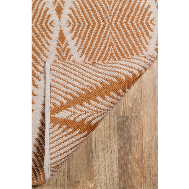 2020s Erin Gates by Momeni River Beacon Orange Indoor/Outdoor Hand Woven Area Rug - 7′6″ × 9′6″ For Sale - Image 5 of 7