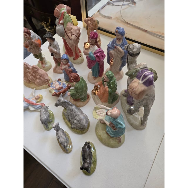 Ivory Vintage Christmas Nativity Set For Sale - Image 8 of 8