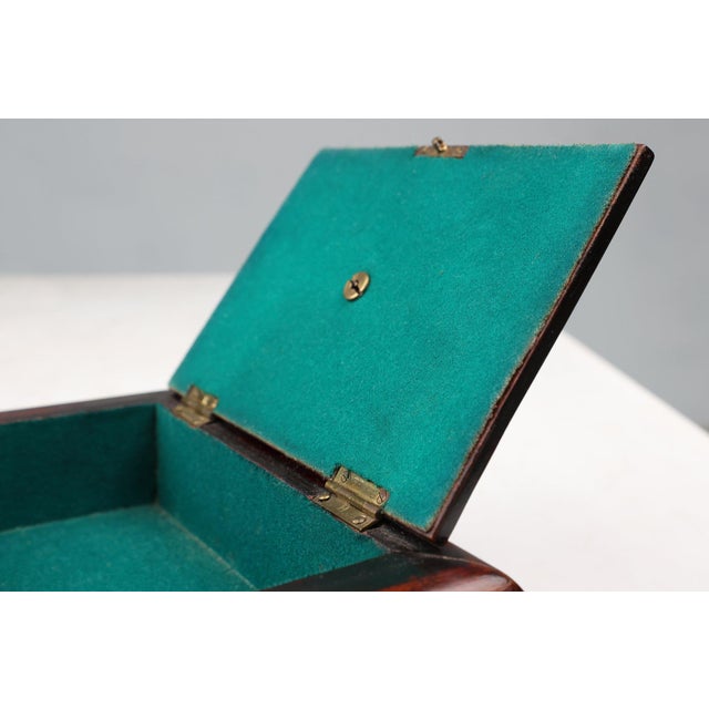 Wood Art Deco French Sewing Box in Sculpted Wood, 1890s For Sale - Image 7 of 11