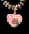 Rhodochrosite Heart Charm Necklace Jen Proudman Jewelry Rhodochrosite, Pink Spinel, Pyrite & 14k Gold Rhodochrosite heart...