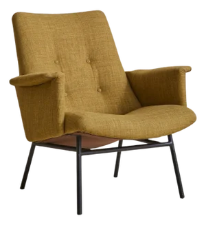 ‘Sk660’ Olive Green Armchair Attributed to Pierre Guariche for Steiner, 1953 - 2 Available