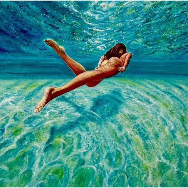 Anastasia Gklava, Floating Weightlessly, 2021, Oil on Canvas For Sale - Image 10 of 10