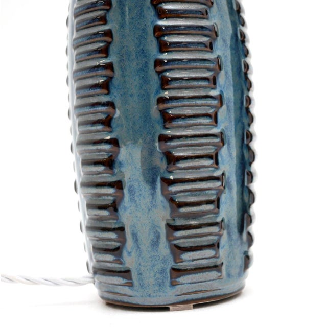 Vintage Danish Ceramic Table Lamps by Einar Johansen for Soholm, 1960, Set of 2 For Sale - Image 9 of 11