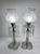 Early 20th Century Electrified Clear Luster Boudoir Lamps With Frosted Grape Shades - Pair For Sale - Image 12 of 12