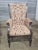 Late 20th Century Pair of Paisley Upholstered Coffee Color Stain Armchair Made by Country Hill, Millersburg Ohio For Sale In Cleveland - Image 6 of 12