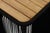 Wood Alpine Teak Collection Rope Design End Table - Black For Sale - Image 7 of 9