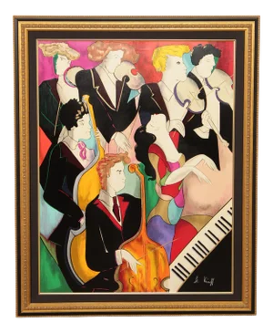 Linda Le Kinff Framed Serigraph, 'La Pie Voleuse Glazza Ladra'