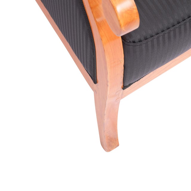 Biedermeier Wingback Chair in Ash, 1820 For Sale - Image 4 of 13