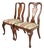 Baker Furniture Style Queen Anne Solid Cherry Wood Side Chairs or Dining Chairs, Pair For Sale