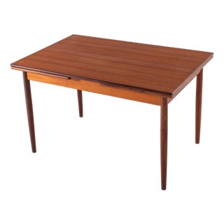 Mid-Century Scandinavian Teak Extendable Dining Table, 1960s For Sale