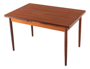 Mid-Century Scandinavian Teak Extendable Dining Table, 1960s