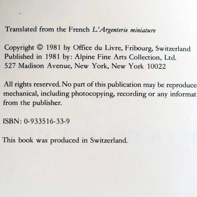 Paper Miniature Silver Toys by Victor Houart First Edition Book For Sale - Image 7 of 9