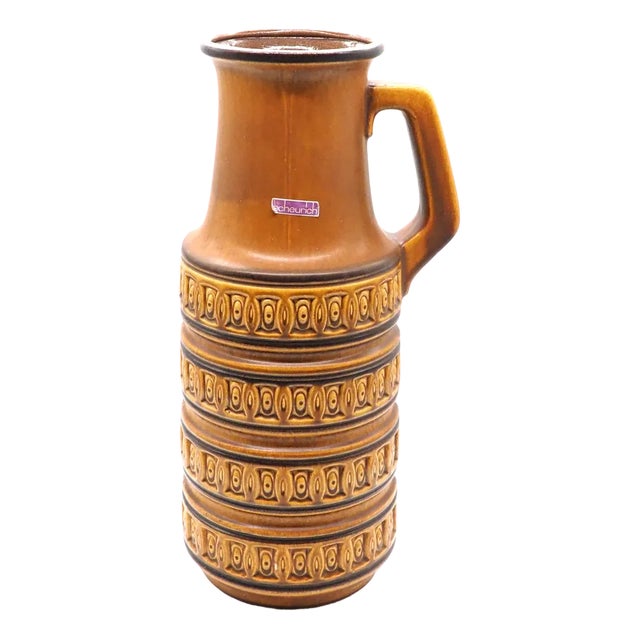 Large Ceramic Floor Vase from Scheurich West, 1970s For Sale