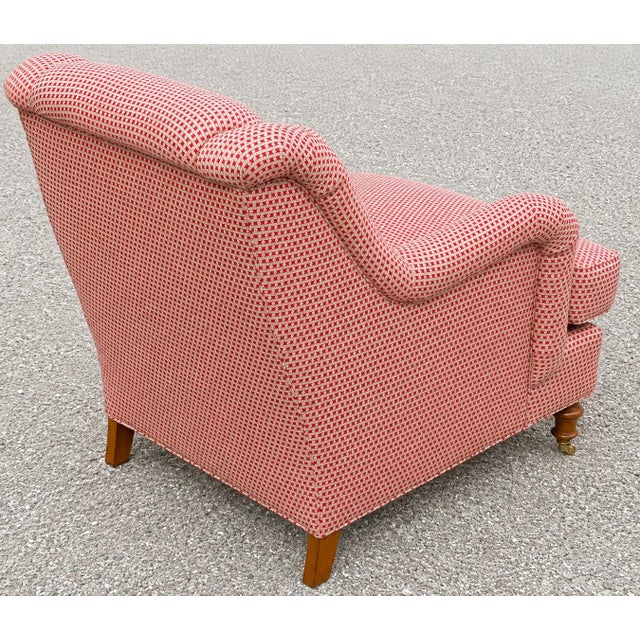 O’Henry House Rolled Arm George Smith Style Upholstered Chair For Sale - Image 4 of 9