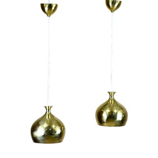 Pendant Lamp by Helge Zimdal for Falkenbergs Belysning Ab, Sweden, 1960s, Set of 2 For Sale