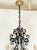 Mid 20th Century Restored Spanish Revival Cast Iron & Crystal Chandelier For Sale - Image 4 of 9