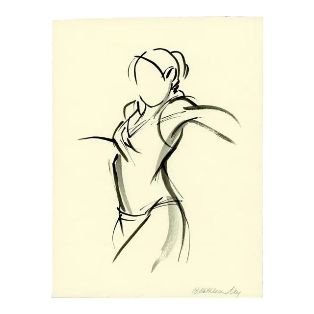 Brush Figure IV Original Ink Drawing For Sale