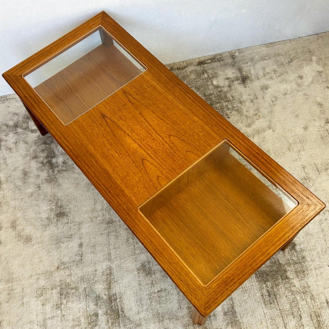 Mid-Century Modern Coffee Table with Glass Top from G-Plan, 1960s For Sale - Image 3 of 8