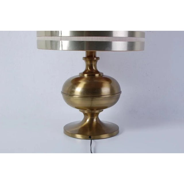 Gold Abat Jour Table Lamp in Brass, 1960s For Sale - Image 8 of 11