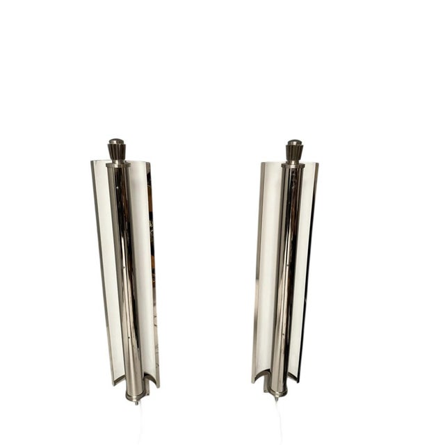 Large Vintage Art Deco French Wall Lights, 1930s, Set of 2 For Sale - Image 10 of 18