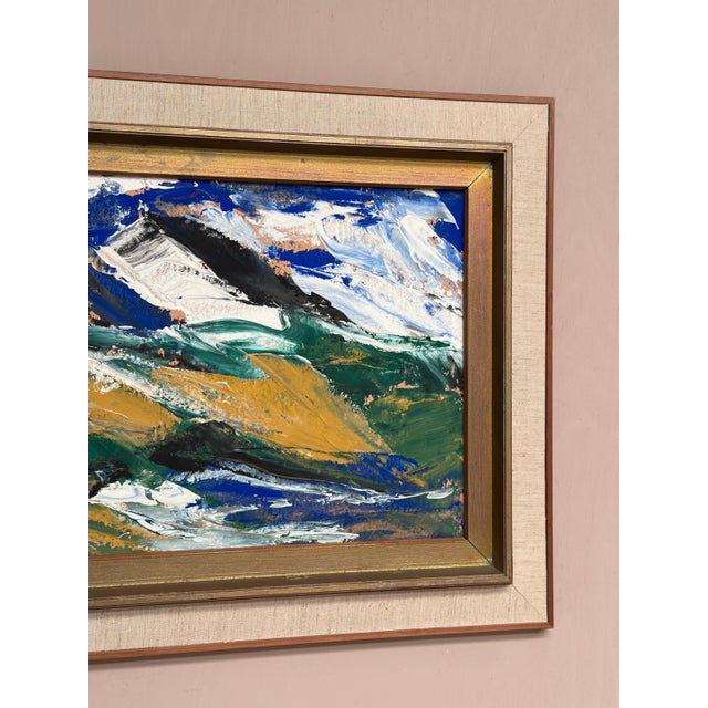 Svendolf Carlsson, Mountains, 1950s, Oil on Board, Framed For Sale - Image 4 of 15