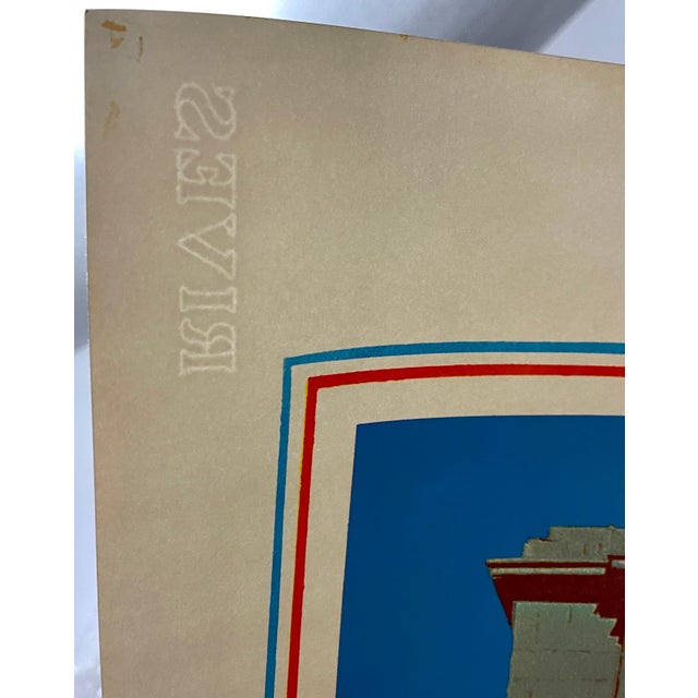 Early 21st Century Malcolm Morley, Malcolm Morley 1969 Vintage British Pop Art Screenprint Lithograph Marine w Flag, 1969 For Sale - Image 5 of 7